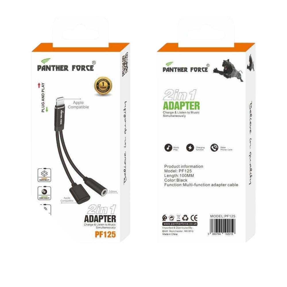 Panther Force Micro USB to USB Cable 2.4A 1M - PF125 - Fast Charging & Data Transfer for Micro USB Devices Panther Force Micro USB to USB Cable 2.4A 1M - PF125 - Fast Charging & Data Transfer for Micro USB Devices